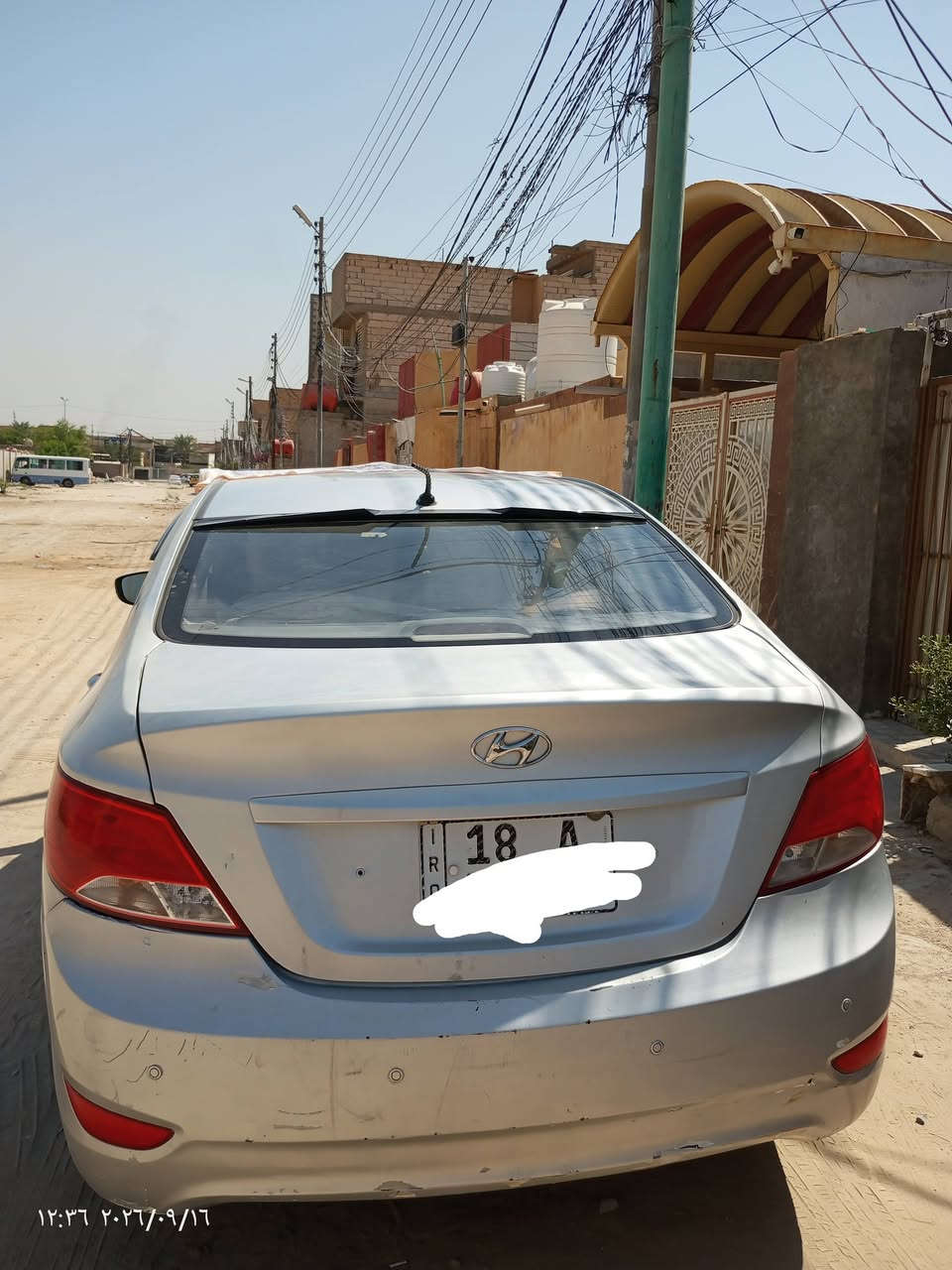 السلام عليكم
هوانداي اكسنت موديل 2015 خليجي 
فول مواصفات تبريد تدفئه 
رقمها بابل مشروع وطني 
مكانها كربلاء 
سعرها 95 وبيها مجال 
***********

نص مكتوب في الصور:
- ١٢:٣٦ ٢٠٢٦/٠٩/١٦