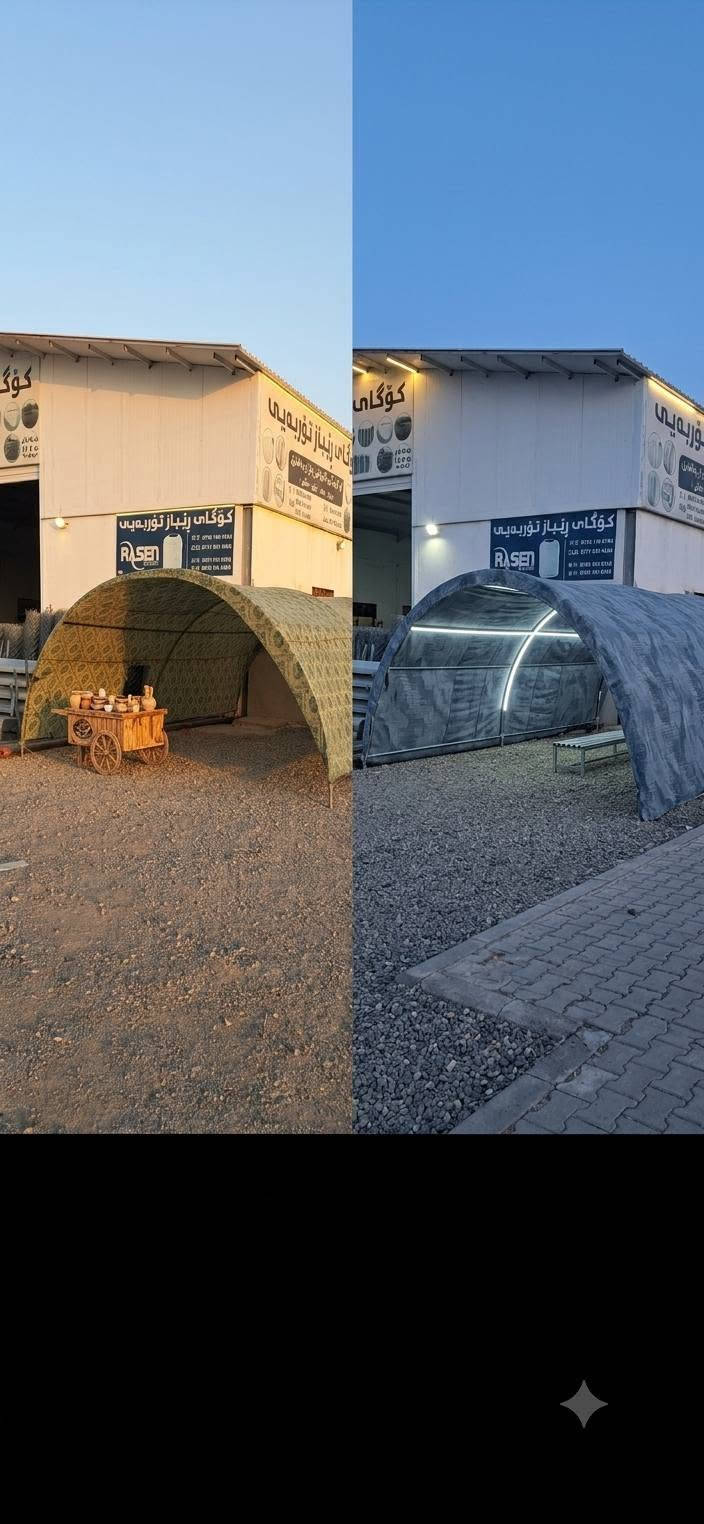 بيت بلاستيك • ٦×٤ • ارتفاع ٢٢٠سم