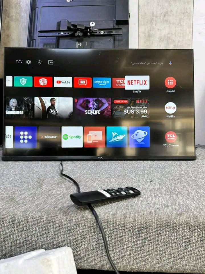 شاشة TCL للبيع حجم 32 نضام الشاشة اندرويد رسمي يدعم جميع التطبيقات العالمية والمحلية مع برامج قنوات رياضية مجانيه 

العنوان الرمادي شارع الخطاطين ورشة ابو عمار الهندسية 
***********…***********او ***********
