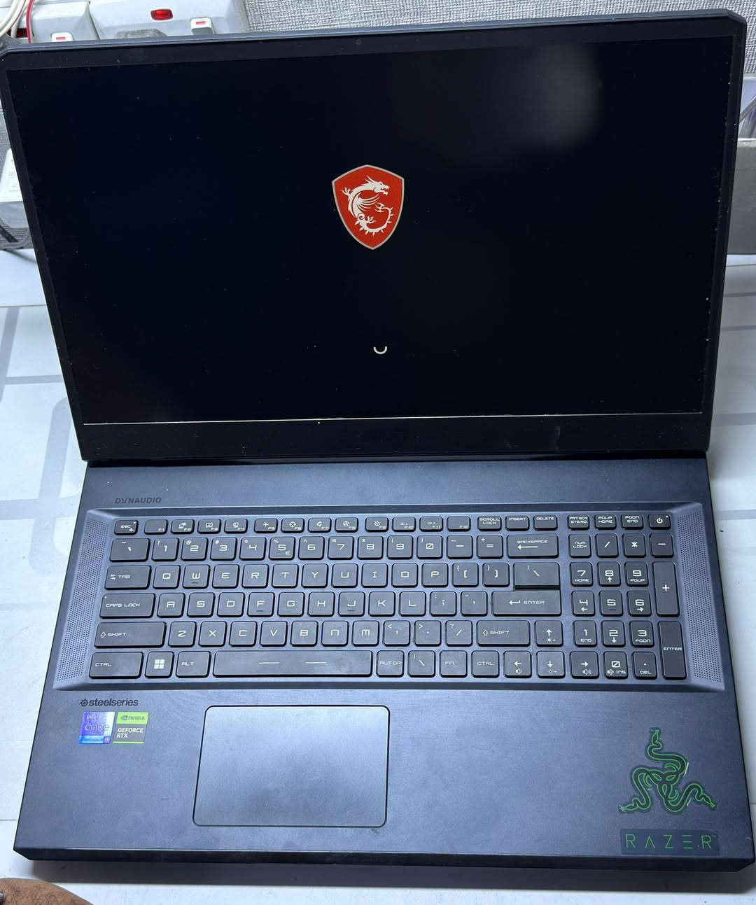 MSI RAIDER GE76 12UEغنية عن التعريف اعلى فئة
Full HD 17.3 شاشة
CPU intal core i9 - 1200h 
RTX 3060 6g 140 w
RAM 16 قابل للزيادة 
Storage 1 TB
Key board SteelSeries معروف بالالعاب
دبل مروحة و تحكم بالاضاءة 
نظيفة جدا استخدام شخصي 
السعر 1.350.000
للتواصل ***********@

نص مكتوب في الصور:
- Settings BaSSAM Local Account Find a setting System Bluetooth & devices Network & internet Personalization Apps Accounts Time & language Gaming Accessibility Privacy & security Windows Update System > About MSI Raider GE76 12UH Rename this PC Device specifications Copy Device name MSI Processor 12th Gen Intel(R) Core(TM) i9-12900H 2.92 GHz Installed RAM 16.0 GB (15.7 GB usable) Device ID 23371BF1-6C1F-4F10-ADFE-513E217FE106 Product ID 00325-80000-00000-AAOEM System type 64-bit operating system, x64-based processor Pen and touch No pen or touch input is available for this display Related links Domain or workgroup System protection Advanced system settings Windows specifications Copy Edition Windows 11 Home Version 22H2 Installed on 9/15/2026 OS build 22621.1105 Experience Windows Feature Experience Pack 1000.22638.1000.0 Microsoft Services Agreement Microsoft Software License Terms Support Copy Website Online support Related Product key and activation Change product key or upgrade your edition of Windows Search D W X 8:06 AM 8/22/2026
