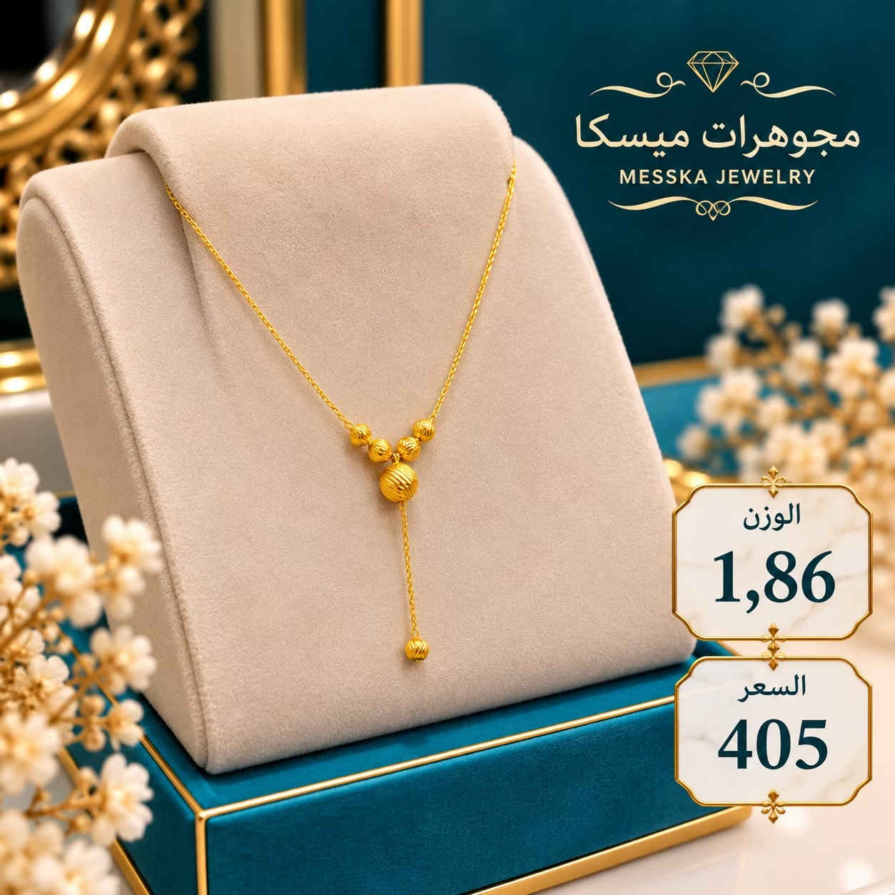 كرادين ايطالي • مجوهرات ميسكا • ٣٫١٣ غ