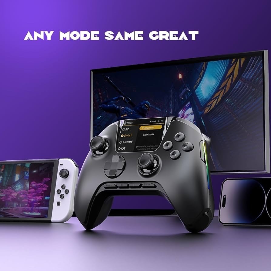 🎮🔥 Manba One – يد تحكم احترافية بشاشة ملونة تفاعلية 🕹️

ارتقِ بتجربة اللعب مع Manba One، يد تحكم مميزة تجمع بين الأداء القوي والتصميم العصري. ⚡

🌟 أبرز المميزات:
🔹 شاشة ملونة تفاعلية مدمجة للتحكم بالإعدادات 🎨
🔹 عصي تحكم بتقنية Hall Effect لمقاومة الـDrift 🎯
🔹 إضاءة RGB محيطية ✨
🔹 بطارية مدمجة للاستخدام الطويل 🔋
🔹 تأتي مع قاعدة شحن مميزة ⚡
🔹 متوافقة مع PC / Steam / Nintendo Switch / iOS / Android 📱💻
🔹 إمكانية تغيير الإعدادات وأنماط التشغيل مباشرة من الشاشة

💥 شاشة تفاعلية + Hall Effect + RGB = تجربة Gaming مختلفة!

📲 للطلب والاستفسار عبر واتساب:
***********

🚚 توصيل إلى كافة محافظات العراق 🇮🇶
