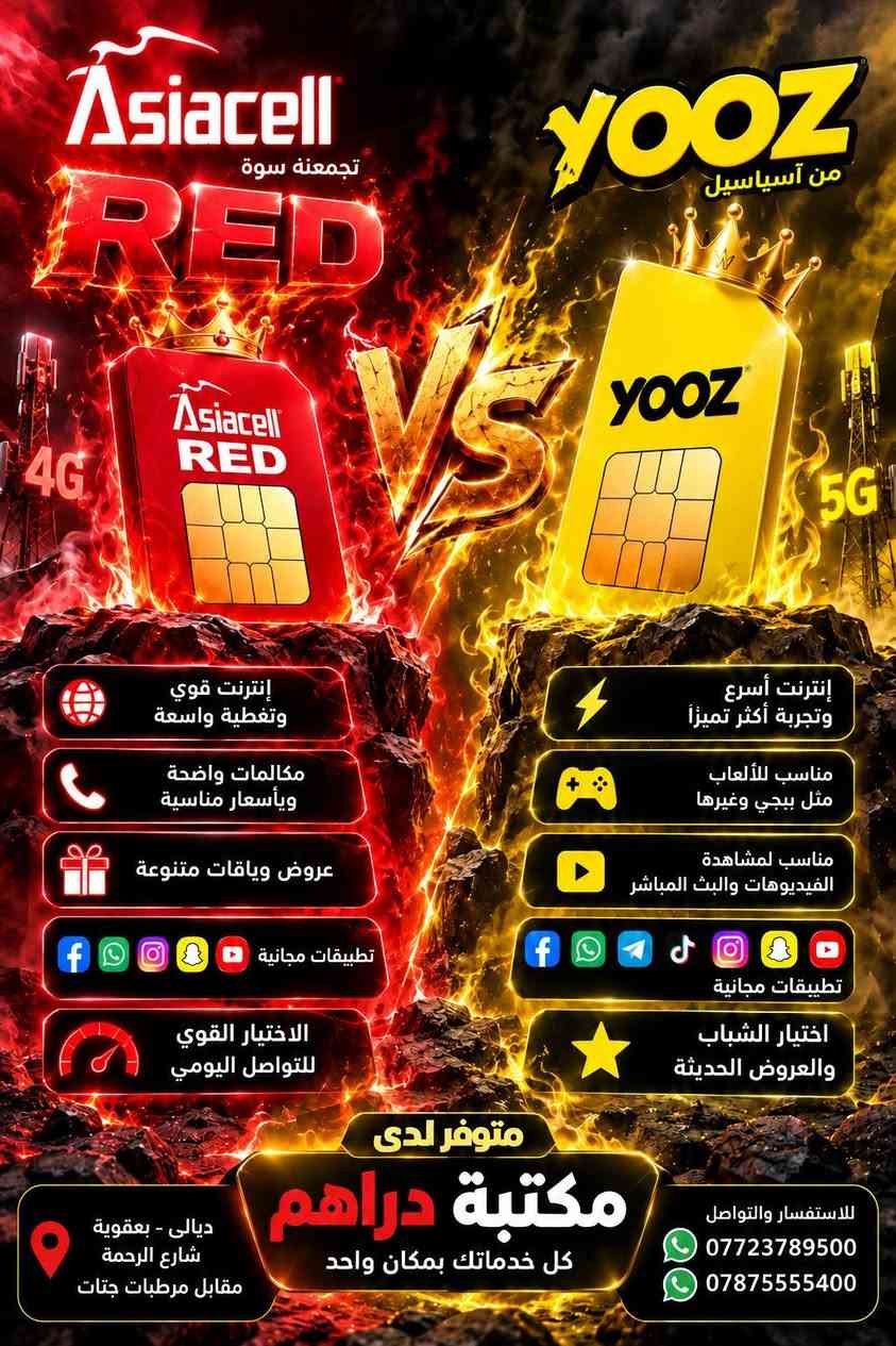خطوط زين • خطوط آسياسيل • تفعيل سريع