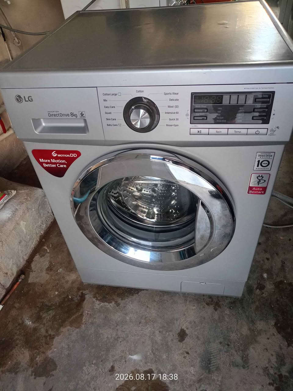جلشۆری LGی کۆری شەریکەی خۆشناو ٨ کیلۆیە و پاک و بێ عەیبە و وەک نوێ وایە  و بێ کێشەیە نرخی تەنها 180هەزارە  لە سلێمانیم *********** viber&WhatsApp السليمانية, العراق
