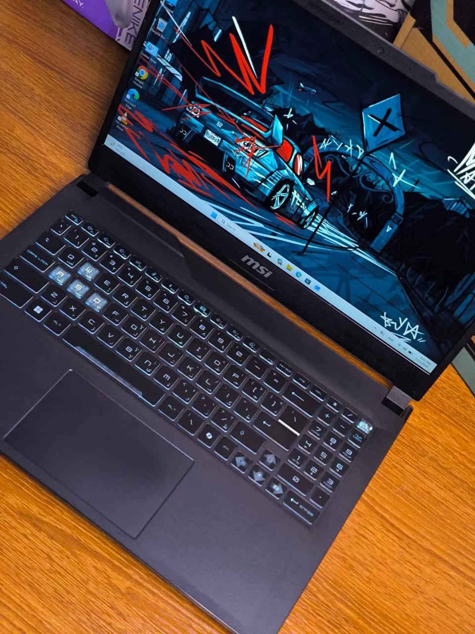 MSI Cyborg RTX 4060 8GB🔥
Cori7 الجيل الثالث عشر 
رام 16GB DDR5 قابل للترقية 
هارد 512GB SSD قابل للترقية 
كرت شاشة RTX 4060 8GB 
شاشة 15.6FHD 1920× 1080 144Hz
كامل ملحقات كارتون مع كتيبات 

واتساب فقط 
***********
