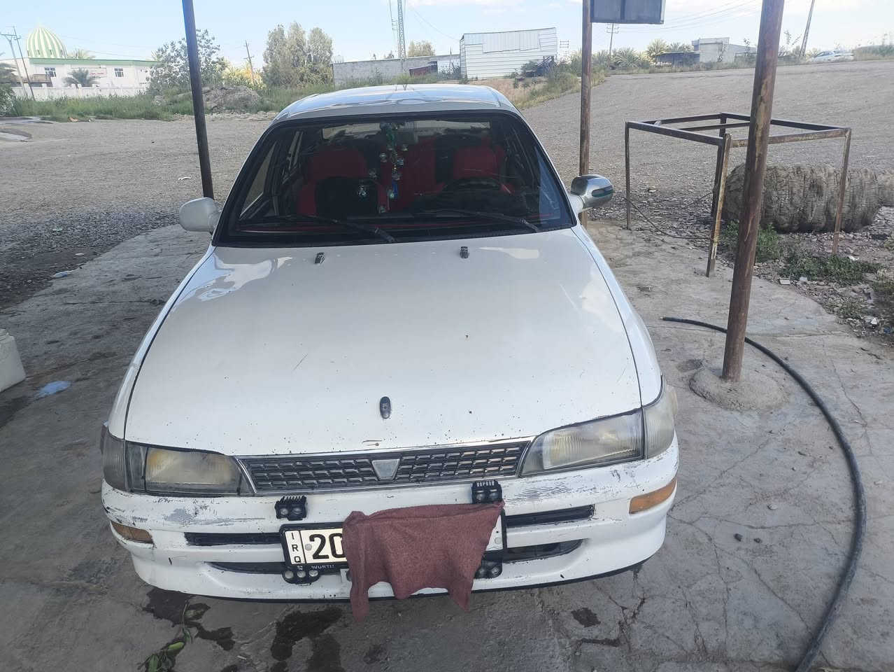 سلام عليكم سياره كورلا موديل 94بلادي فول تبريد شغال رقم ديالى مبدل انكليزي مكاني ديالى شهربان للاستفسار على رقم ***********
