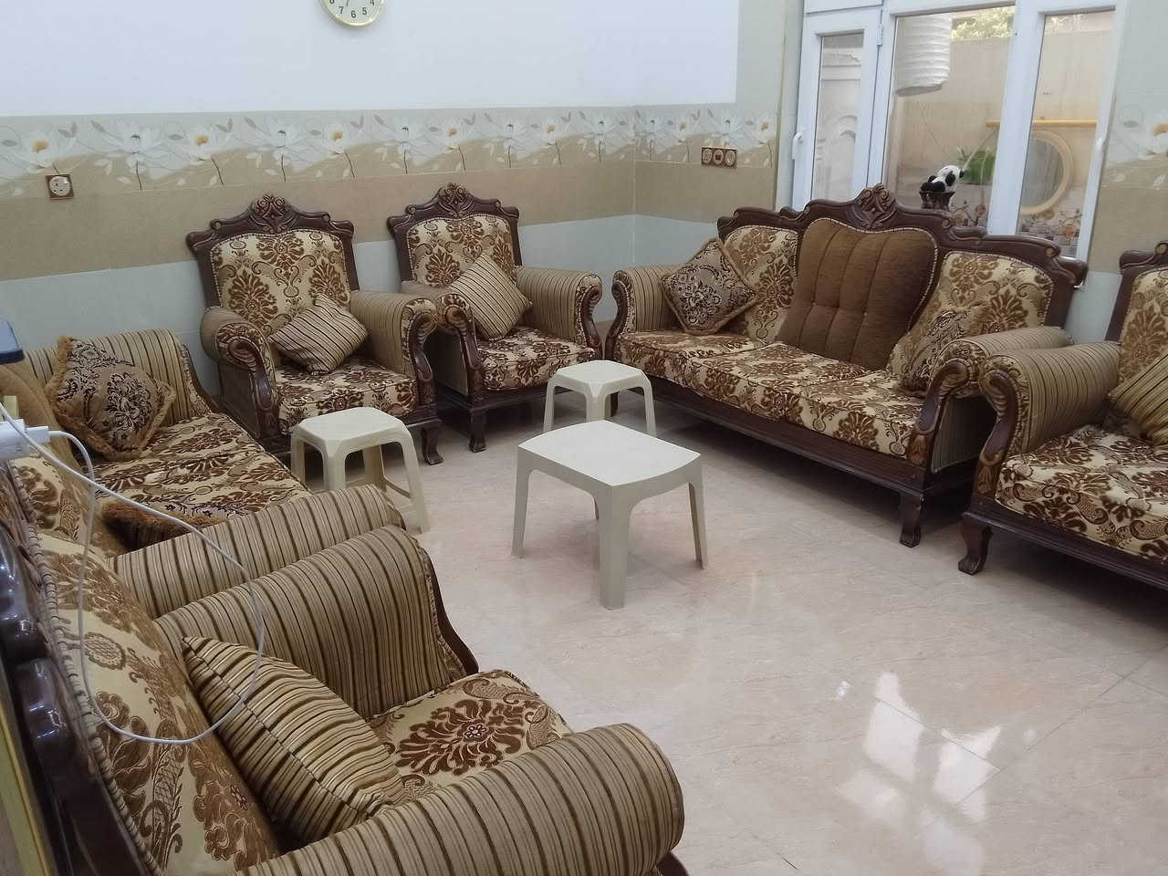 طقم تركي • خشب زان • نضيف جدا