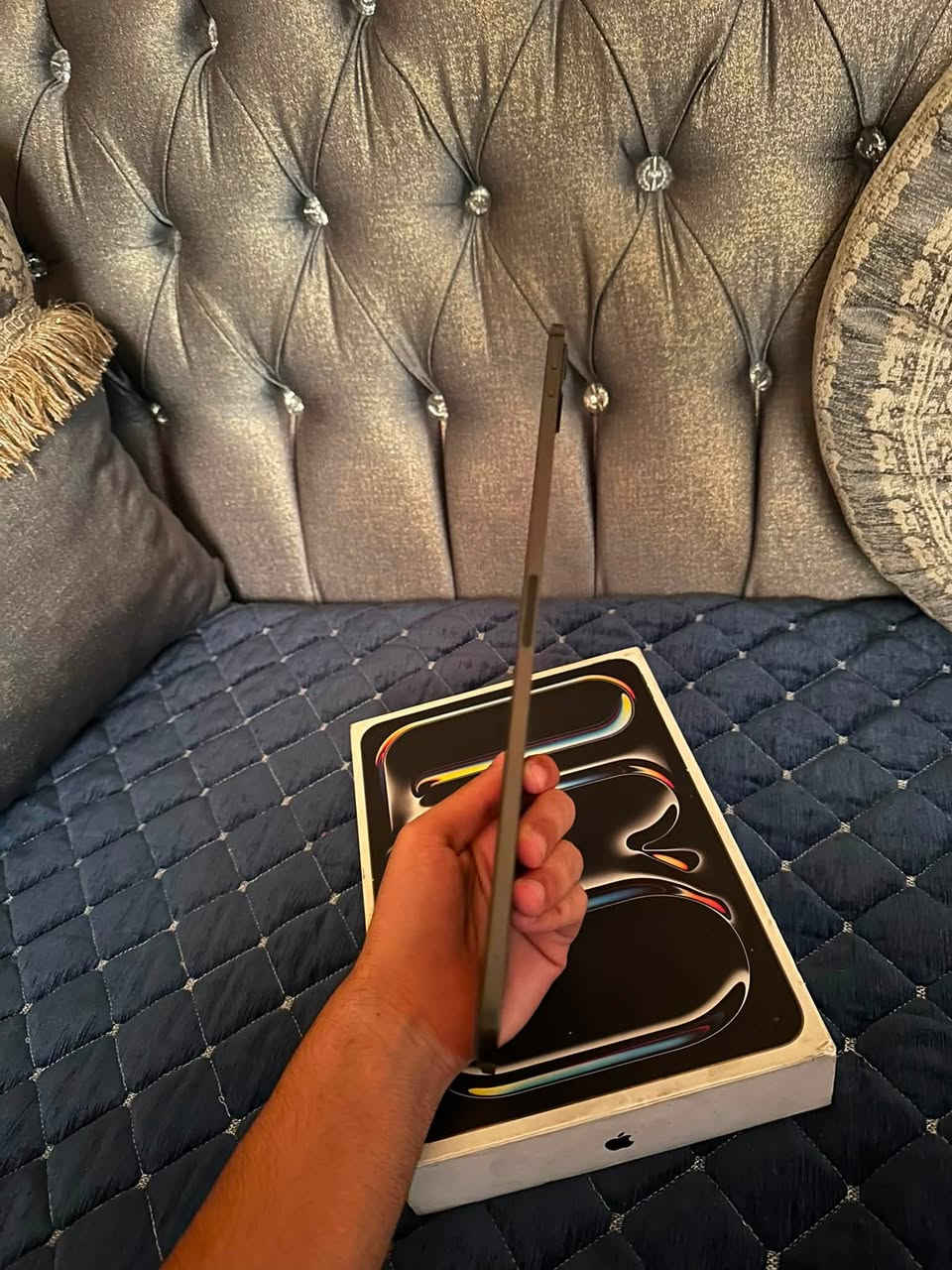 iPad Pro M4
256 
85🔋
الايباد فول نظافة 🔥
‏مكاني كربلاء الحسينية 
***********
