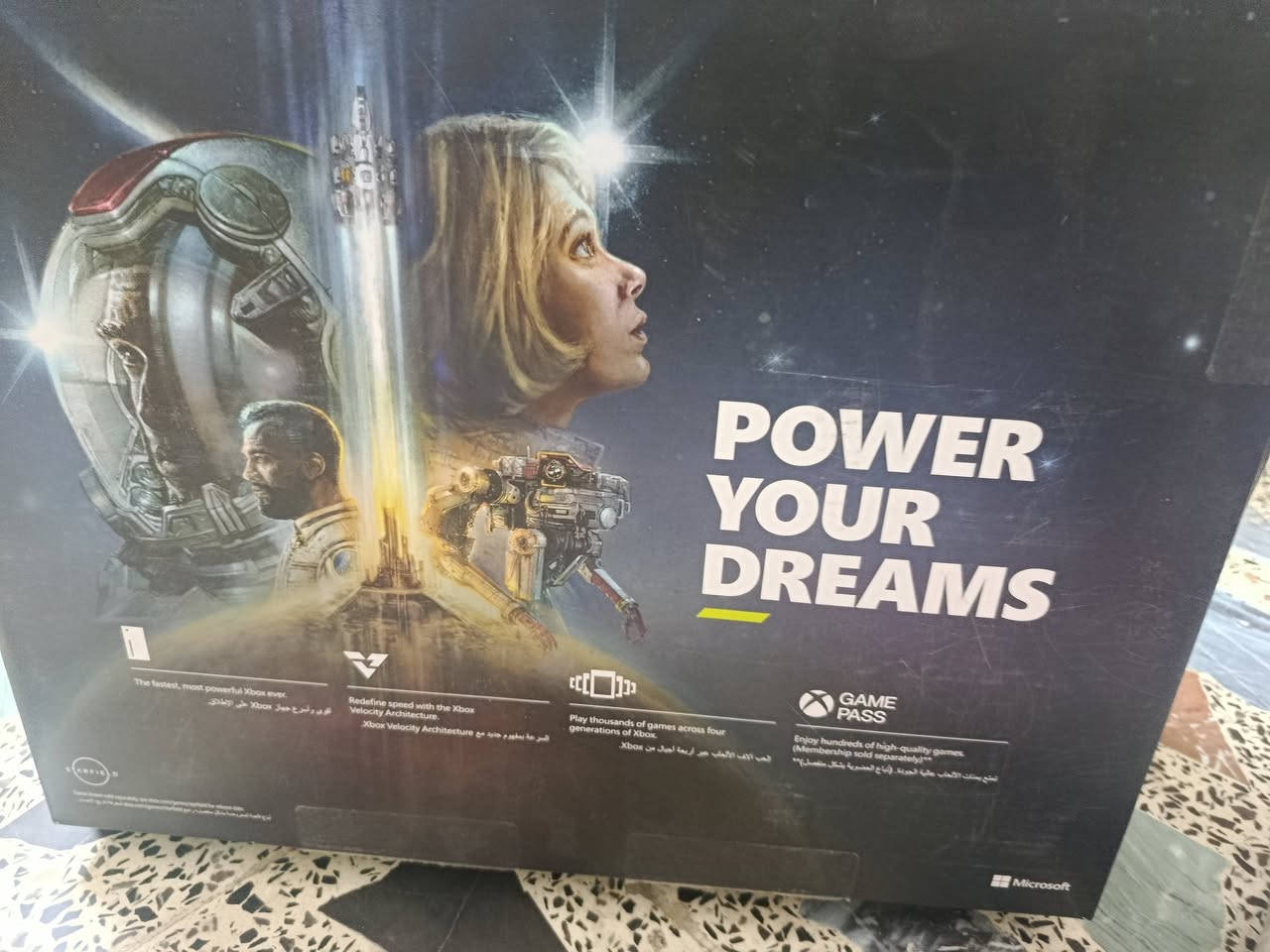 Xbox series X 1T
جهاز ويا يدتين اصليات غراضة كاملة يجي ويا كارتونه وكيبلات مالتهة الاصليات لوك ستيكر الجهاز واليدات على الفحص تجي تفحص وتلعب يلا تاخذه
مكاني بغداد شارع فلسطين.

*عندي UPS اون لاين اشتريته قبل شهر وصل الشراء موجود 1000 Kv يشغل الجهاز وشاشة حجم 55 نص ساعة كاملة بدون اي قطع او فصلة او انطفاء وايضا على الفحص الي حاب ياخذه ويا الجهاز سعر وحده 150 الف قفلة.
***********
سعر الجهاز 775 قفلة

