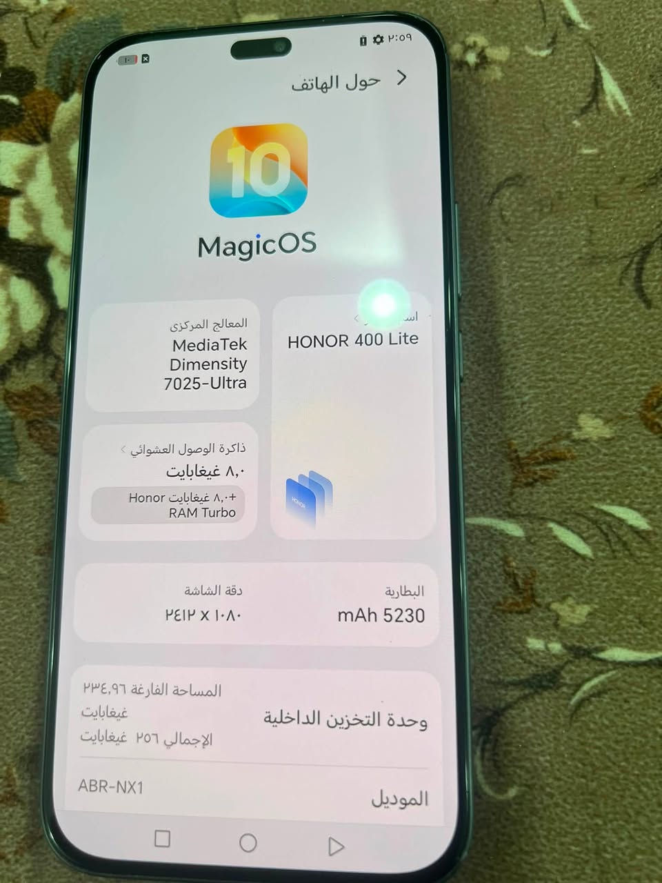 هونر 400 لايك مع كارتون وشاحنة
جهاز نضافتة 95% اخو جديد
ذاكرة 256 عشوائية 8 

سعر 275 وبي مجال قليل للشراء مكاني كربلاء
***********
