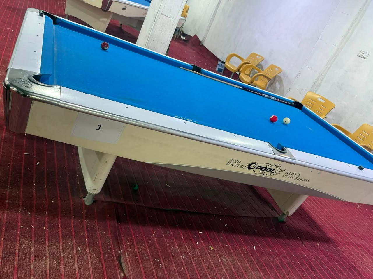 🎱 للبيع ميوزة بليارد + سنوكر

متوفر ميوزة بليارد مع سنوكر واحد 
📌 الحالة: جيدة
🎱 بليارد + سنوكر
💰 السعر: يُذكر عند التواصل
📍 المكان: كربلاء طويريج
للستفسار ، مراسلة خاص. ‭***********‬
