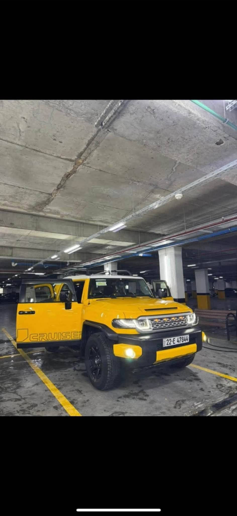 FJ 2015 VX.R
خليجي كفاله  بدون صبغ بدون بارد بدون صبغ.          
دبل  تانكي160L 
‎دمام JBL
‎كمبريسر  
‎دفلوك +زحف
‎شاشه 
حساس خلفي  *********** اربيل
