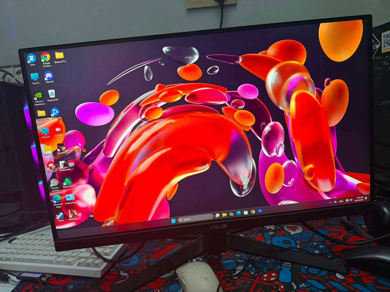 بيسي كيمنك  كامل الملحقات  ست اب كامل للبيع Gaming Setup 🔥

🖥️ PC Gaming:

* CPU: Intel Core i5-14400F
* GPU: ZOTAC RTX 4060 8GB
* M.B: H610 DDR5
* RAM: 16GB DDR5 5200MHz (2×8GB)
* SSD: M.2 NVMe 1TB Gen4
* PSU: 650W
* CPU Cooler: MNTOP 2 Fan
* Case: DarkFlash RGB

🎮 الملحقات:

* شاشة ASUS TUF Gaming 120Hz
* 🎮 يد PS5 DualSense
* ⌨️ Redragon Gloria Pro K664WBP RGB Pro كيبورد ميكانيكي، Hot-Swap، 3 Modes
* 🖱️ ماوس Gaming Mouse
* 🖱️ماوس باد Mouse Pad
* 🔌 UPS يوبي اس

✅ الجهاز والملحقات كلها شغالة
✅ مناسبة للگيمينگ والألعاب
✅ البيع كامل ست واحد
💰 السعر: 1,800,000 دينار قابل للتفاوض 
للجادين
الرقم  ***********
📍 بغداد البلديات بغداد, العراق
