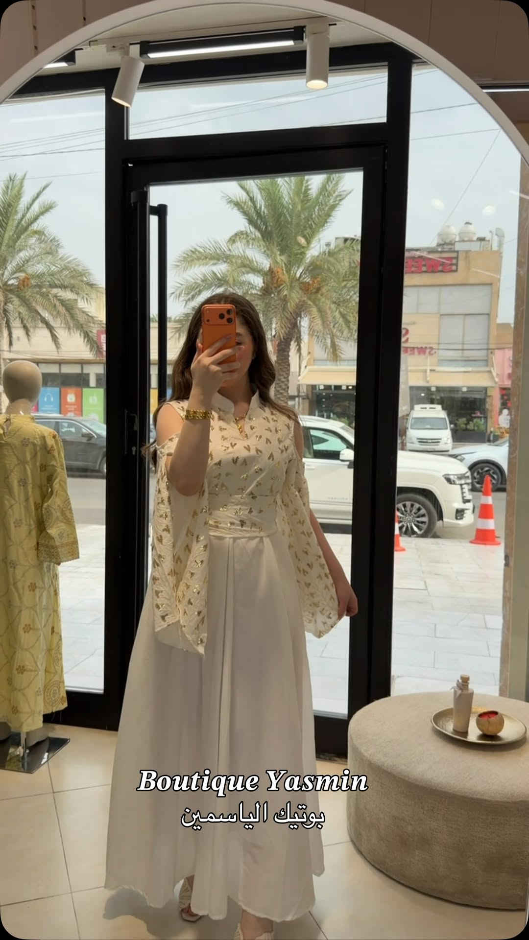 كتف مفتوح • مقاسات S-XXL • بوتيك الياسمين