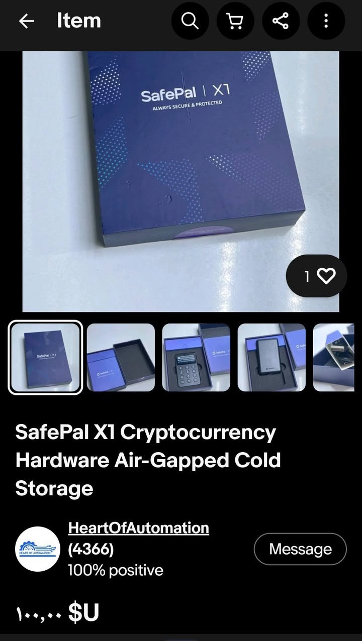 محفظة عملات المشفرة لتخزين العملات بشكل آمن 💯 محفظة باردة غير متصلة بالإنترنت. كبس شركة ✨️
محفظة عملات المشفرة لتخزين العملات بشكل آمن 💯 محفظة باردة غير متصلة بالإنترنت. كبس شركة ✨️

🌟الميزات: توفر عزلاً تاماً عن الإنترنت لحماية المفاتيح الخاصة.
🌟الاستخدام: تستخدم لتخزين البيتكوين والإيثيريوم والعديد من الرموز المميزة الأخرى
.
.
للأستفسار على الخاص 
او على رقم الواتساب ***********
الاعتماد كارت اسيا او تحويل سوبر كي 
#تابع_منشورات_الصفحه
