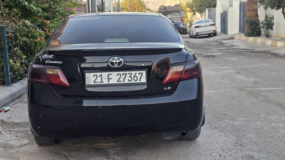 کامری 2008 ئەمریکی ڕەشی قەتران
سەنەوی تا2029 تازەیە تەحویل بەشەرت 
(((کۆبۆنی بەنزینی هەیە ))) 190هەزار ڕۆشتوە
چاملخو ڕوبعێ بۆنیتی بۆیاخە بێناوگردن 
تایەی تازەیە کێڕو مەکینەی بەشەرت 
یەکدینار مەسروفی تێدا نیە هەمووگیانی وەک شەریکە ماوە زۆر توندوو تۆڵە 
سعری 93کەمێک مەجال 
ژم.***********  لەچەمچەماڵم شمشمل, السليمانية
