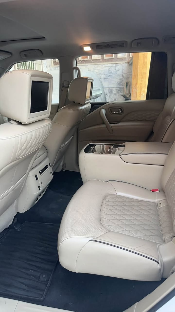 للبيع | إنفنتي VIP QX56 فل أوبشن -2019
🚘 الممشى: 90 ألف  كم فقط

💰 السعر: 225 $ قابل للتفاوض بالمعقول)

رقم بغداد تحويل ثاني يوم 

المواصفات:

* ✅ فئة VIP فل مواصفات

* ✅ محرك V8

* ✅ كاميرات 360°

* ✅ 7 ركاب

* ✅ كراسي خلفية VIP منفصلة

* ✅ فتحة سقف

* ✅ حساسات أمامية وخلفية وجانبية

* ✅ داخلية جلد بيجي

* ✅ شاشة كبيرة
جنطه كهرباء 
تشغيل عن بعد 
بعد بيه هوايه مواصفات 

* ✅ مبرمجة للعمل على البنزين العادي لتقليل الصرفية

حالة السيارة:

* السيارة جاهزة ولا تحتاج أي مصروف.

*بيه مكانات صبغ فقط، وباقي السيارة بحالة ممتازة.

* اللون ابيض صدفي  

* تحمل رقم بغداد تحويل ثاني يوم 

📍 الموقع: البصرة قضاء المدينه 

📞 للتواصل: ***********
***********
