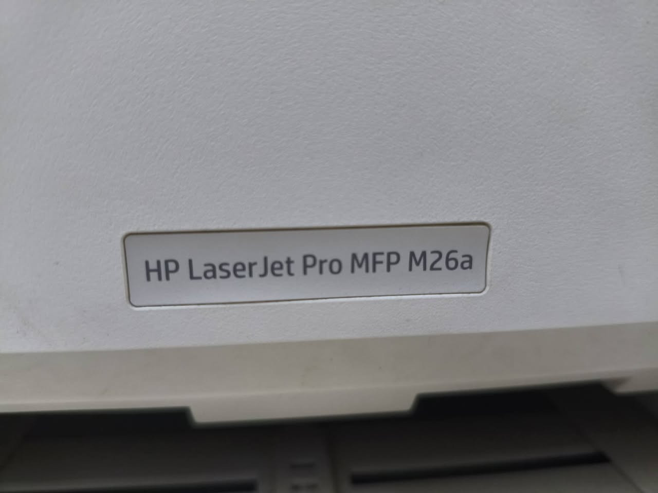 السلام عليكم
للبيع طابعة HP LaserJet Pro MFP M26a

• طباعة + تصوير + سكانر
• حجم صغير ومناسبة للبيت أو المكتب
• جودة طباعة ممتازة
• تعمل بشكل جيد
• الموديل: HP M26a

السعر: 100 ألف وبيها مجال للشراي
موجود توصيل
***********

