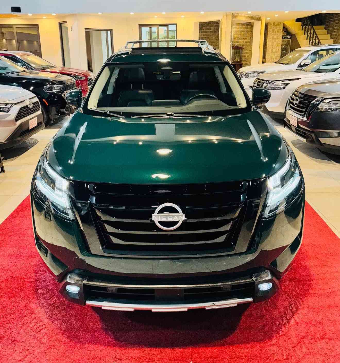 NISSAN PATHFINDER 2024 SL PLUS 

(كاتي)
تترقم شمالي(اربيل،سليمانيه،دهوك)

🚨🚨
السعر علق الرقم (8) 🔰 💵💲تابع الصفحة ✅
اللون: زيتوني مميز 🫒

الموديل :2024

نوع المحرك : 6 سلندر (3.5L) 

عداد المسافه:41 الف مايل 

الضرر: كما موضح بالصورة.  + رقم الشاصي مرفقه في المنشور

المواصفات: 

سقف بانوراما 
ستيرن تدفئه
خمس كاميرات (360)
بصمه تشغيل
بصمة اربع ابواب
تشغيل عن بعد 
كشنات VIP 
كشنات تدفئة 
ستيرن تدفئة 
كشنات كهرباء
رادار امامي
رادارات جانبيه
رادار خلفي
حساس خلفي
شاشه كبيرة
مانع انزلاق
كروز سرعه
هاند بريك بصمه
اوتو هولد
نظام ايكو نورمال سبورت
صندوق كهرباء
7 راكب

العنوان : كركوك حي الخضراء شارع المعارض 

معرض هشام الحمداني لتجارة السيارات 

للأتصال والأستفسار☎️☎️

***********
***********
***********

