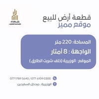 الوزيرية • ٢٢٠م • فرصة استثمارية