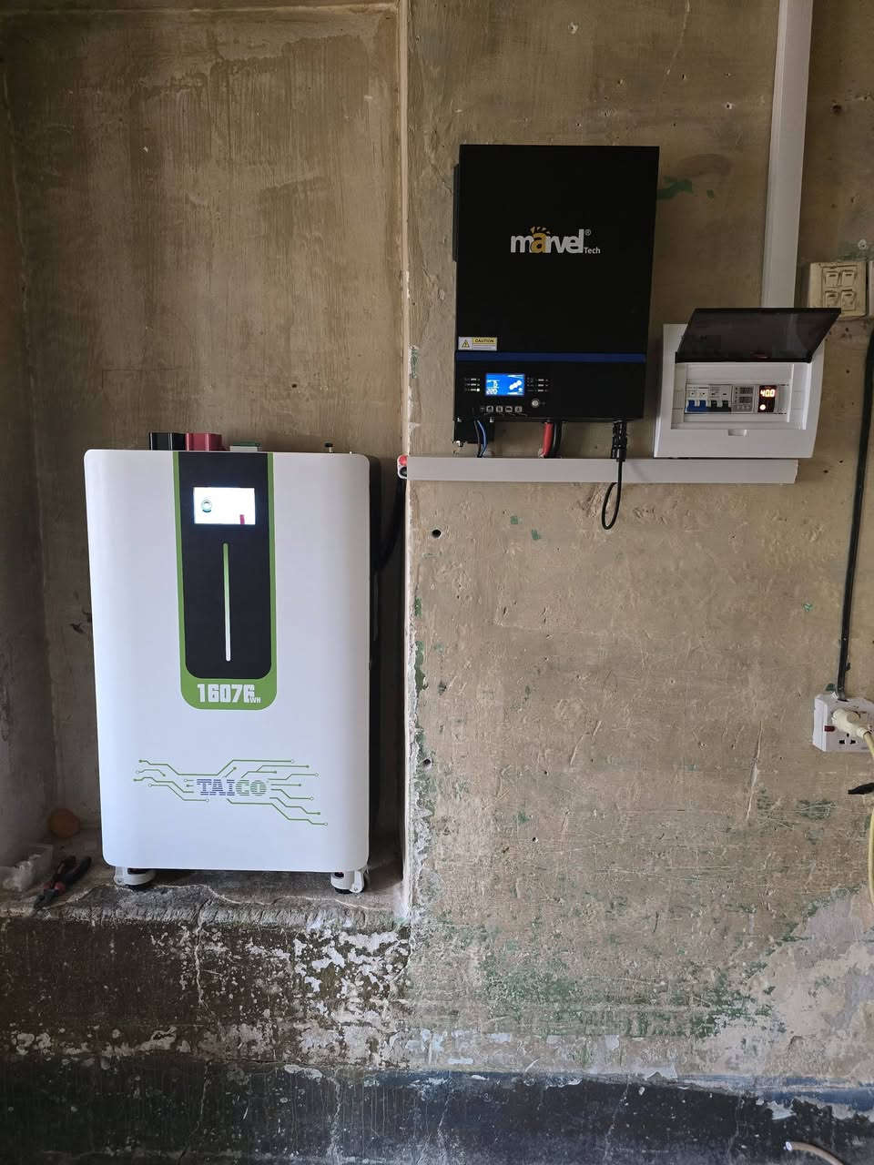 طاقة شمسية • بطارية TAICO 16kW • الحويجة