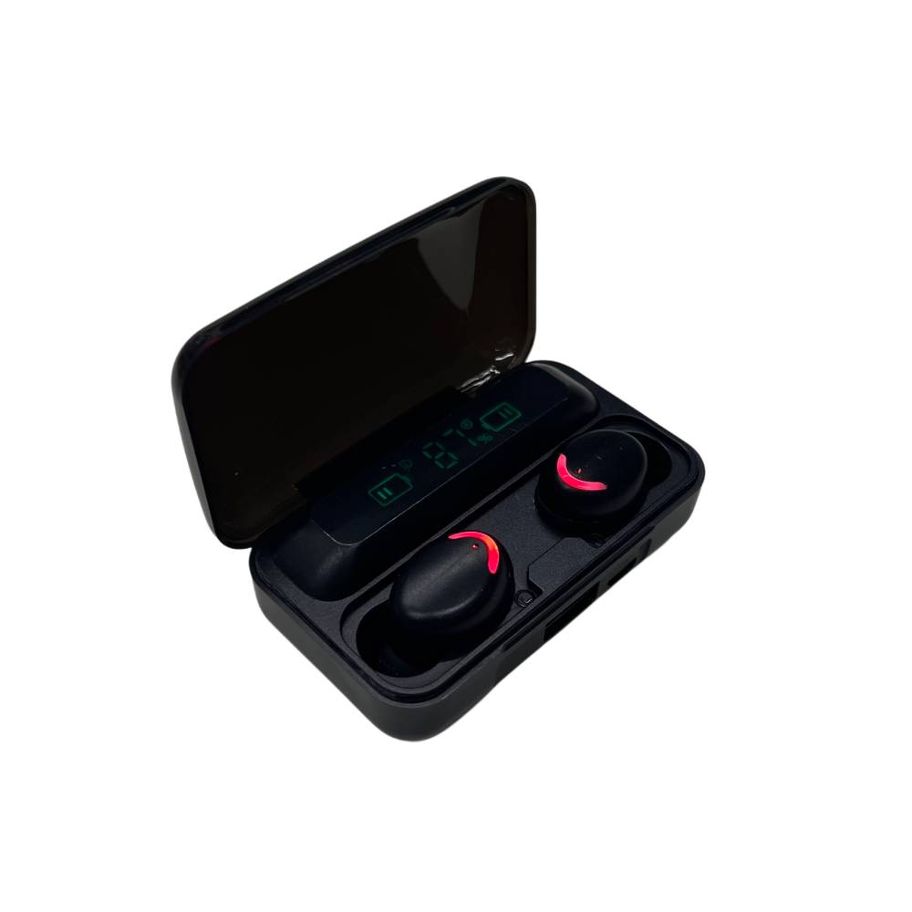 TWS F9-5 • شاشة رقمية • باوربانك 300mAh