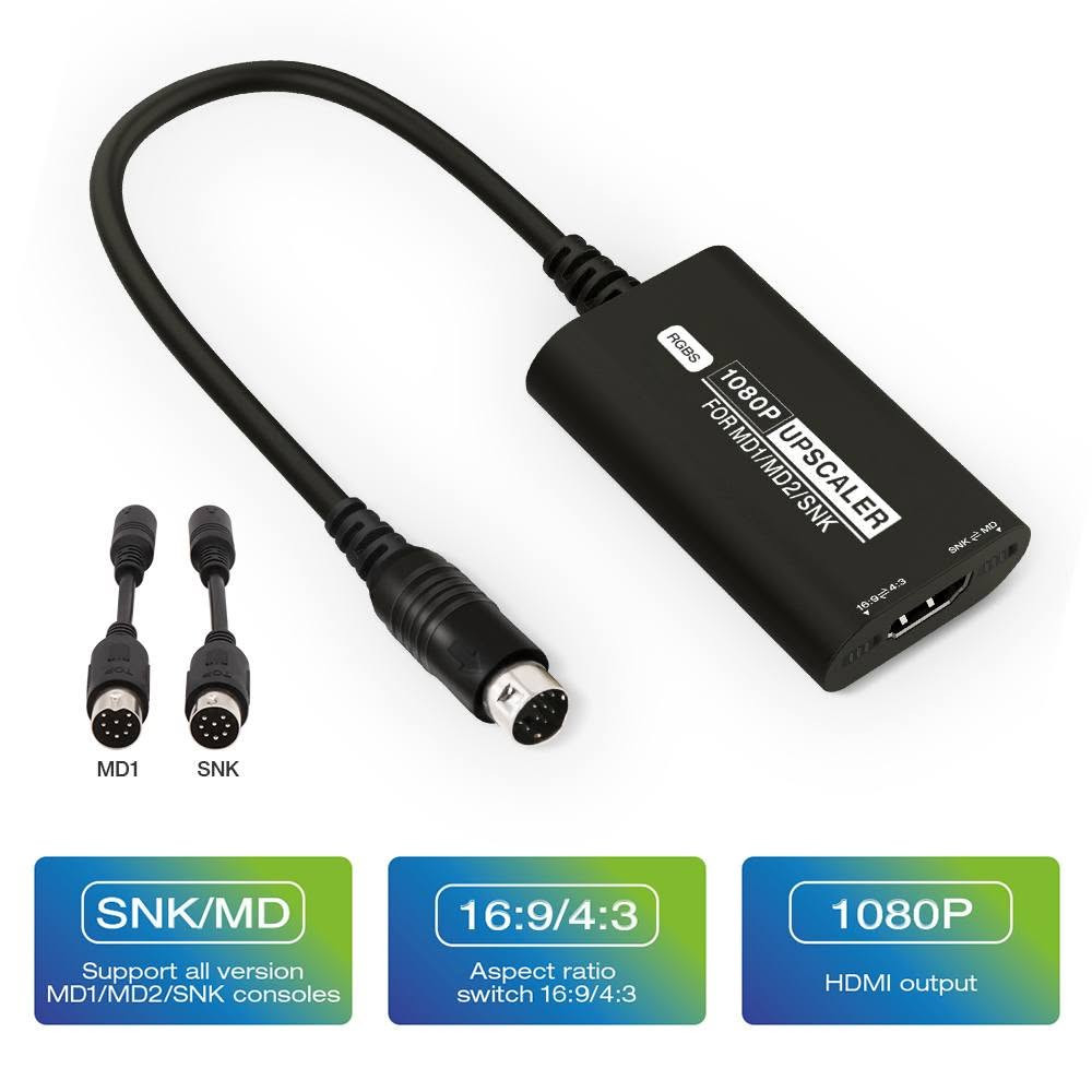 تحويله بدقة  HDMI 1080

لاجهزة العاب سيكا ميكا دراف 

MD1/MD2/SNK

سعر 30 الف دينار 

للتواصل وتساب ***********

توصيل جميع المحافظات 5 الاف دينار
