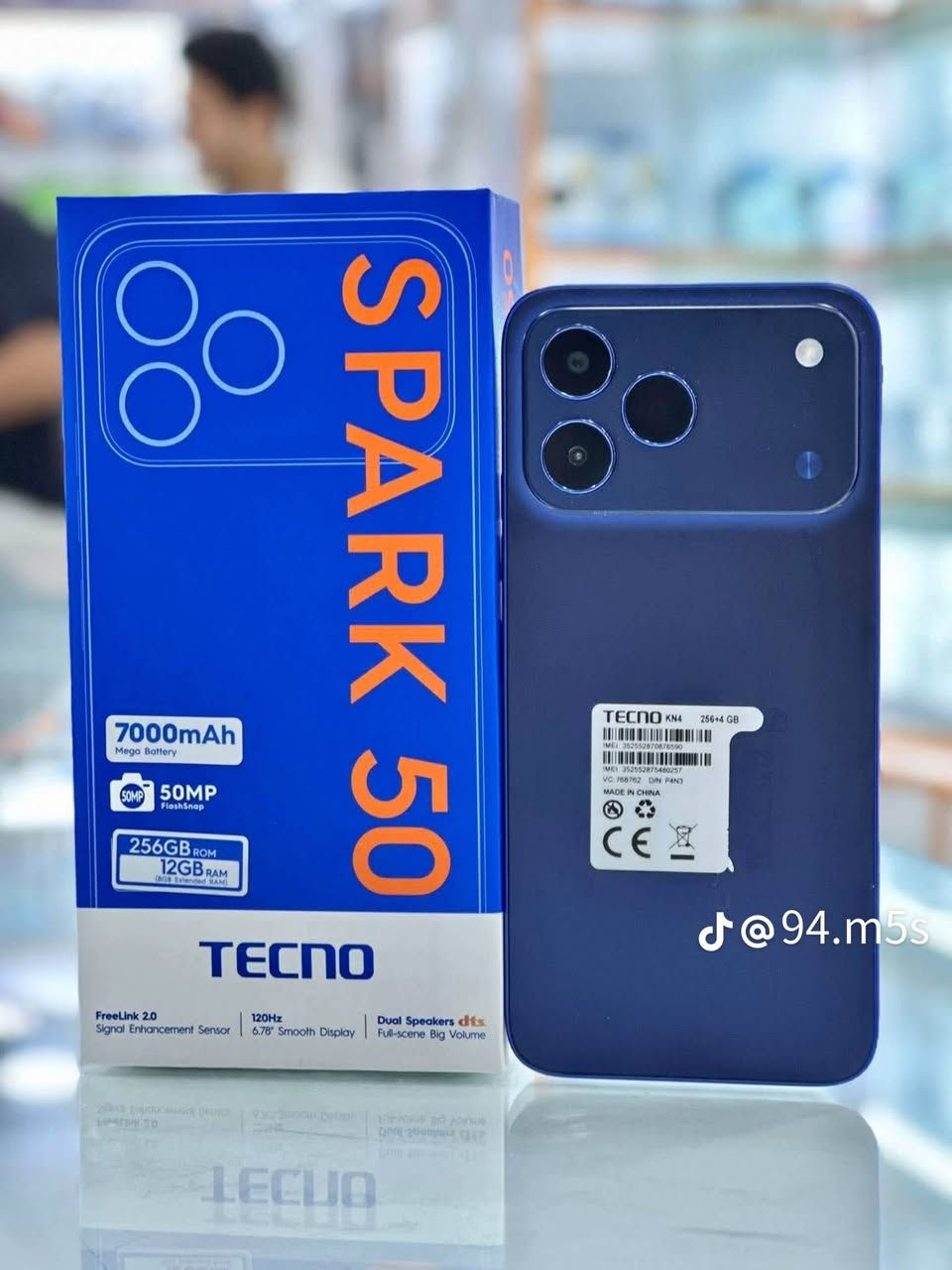 تكنو سبارت 50 • ٢٥٦ غ.ب • بطارية ٧٠٠٠mAh