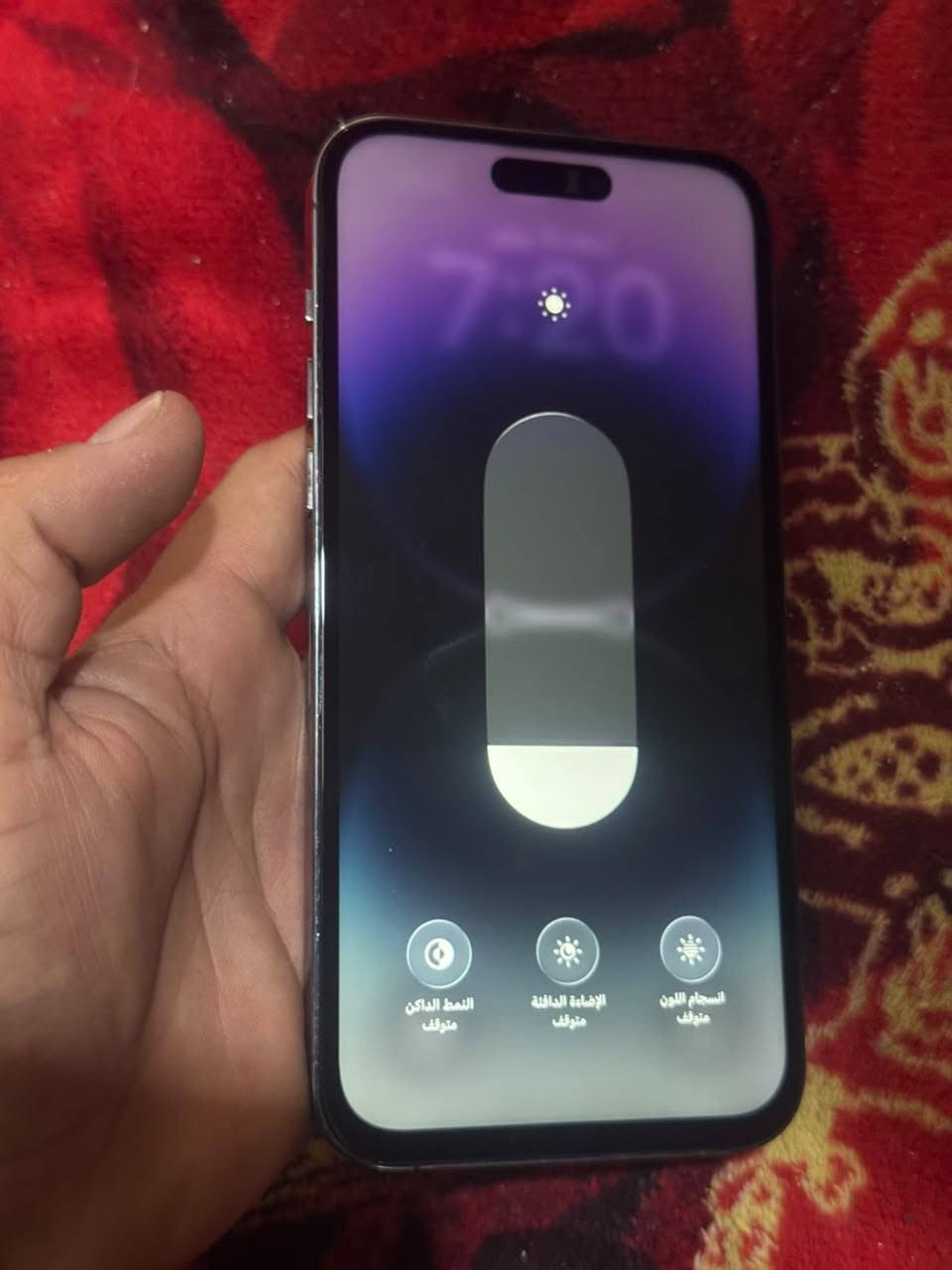 السلام عليكم 
ايفون 14 برو ماكس ذاكره 256 ✅
بطاريه 83 بلاد ✅ مبدل ضهر وشاشه اصليه 3 خيارات مثل ما جاي تشوف الجهاز نضافته 99/% ممتعوب 
االسعر475قفل ***********
