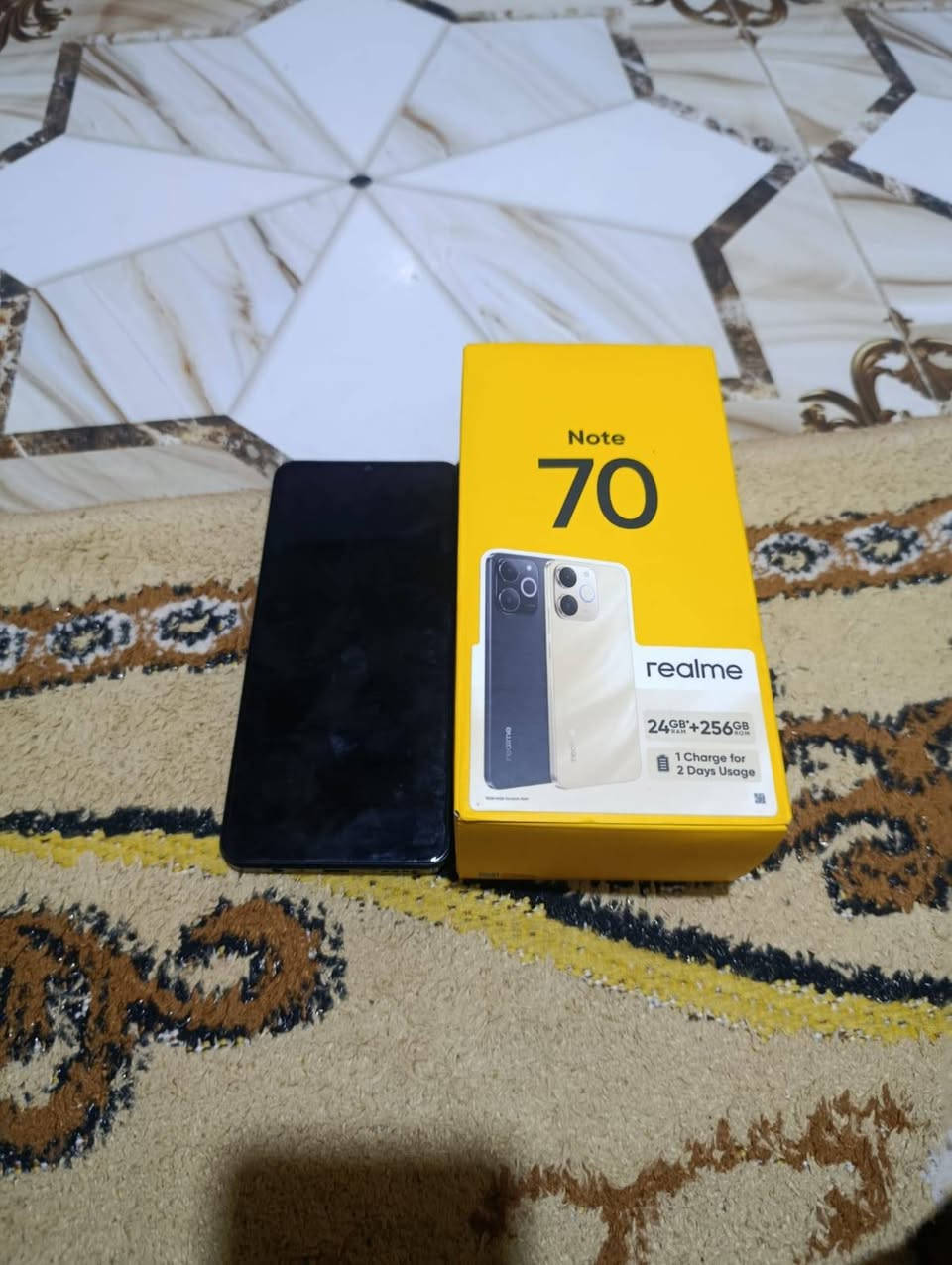 ريلمي نوت سبعين مستعمل شهر واحد كامل ملحقاته 
السعر 225 
الرقم ***********
