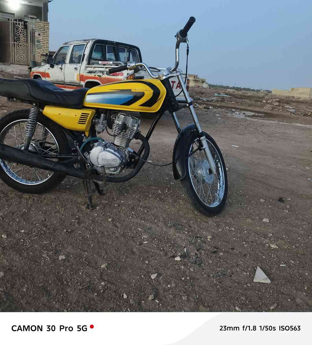 دراجه للبيع بدون اوراق دراجه نظيفه في محافظه ميسان السعر 425  ***********

نص مكتوب في الصور:
- CAMON 30 Pro 5G 23mm f/1.8 1/25s ISO963
- CAMON 30 Pro 5G
- 23mm f/1.8 1/25s ISO541
- 23mm f/1.8 1/33s ISO916
- CAMON 30 Pro 5G 23mm f/1.8 1/50s ISO983