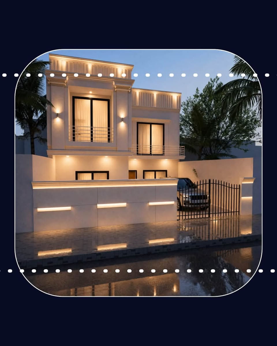 تصاميم عصرية: نحول أحلامك إلى واقع هندسي يجمع بين الفخامة والعملية.
استغلال ذكي للمساحات: نستغل كل زاوية لضمان راحة وخصوصية عائلتك.🏡
 مخططات تفصيلية: نقدم رسومات (2D و 3D) دقيقة تسهل عليك البناء بكل سهولة.🎞️
 حلول مستدامة: تصاميم تراعي الأجواء المحلية وتوفر الطاقة لبيئة معيشية مريحة.🏠
 مرونة بالتعديلات: مستمرون معك حتى يصل التصميم تماماً لما تطلبه.
 التزام بالمواعيد: سرعة في الإنجاز مع أعلى معايير الجودة الهندسيّة.
 تواصل معنا الآن: ابدأ خطوتك الأولى، وراسلنا اليوم لنناقش تفاصيل بيتك القادم!

للحجز والاستفسار ***********☎️

نص مكتوب في الصور:
- ALI ALABDULLAH *********** تصميم واجة نيو كلاسك بمساحة 280 م