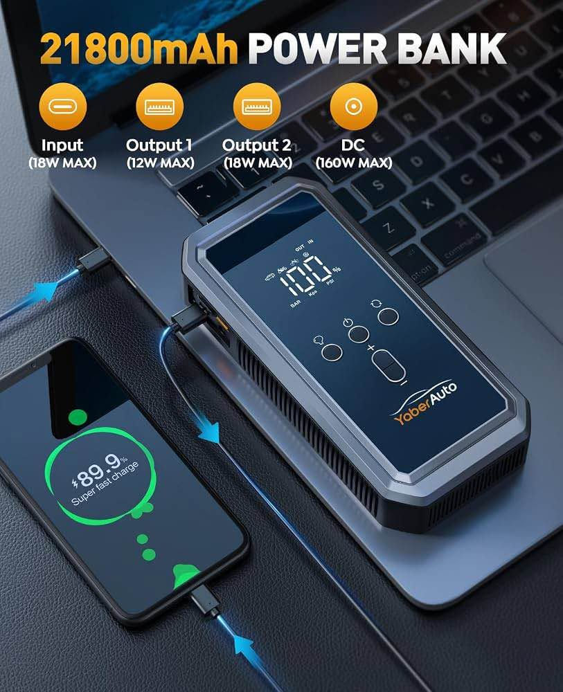 جامب ستارتر • 21800mAh • ضاغط 150PSI