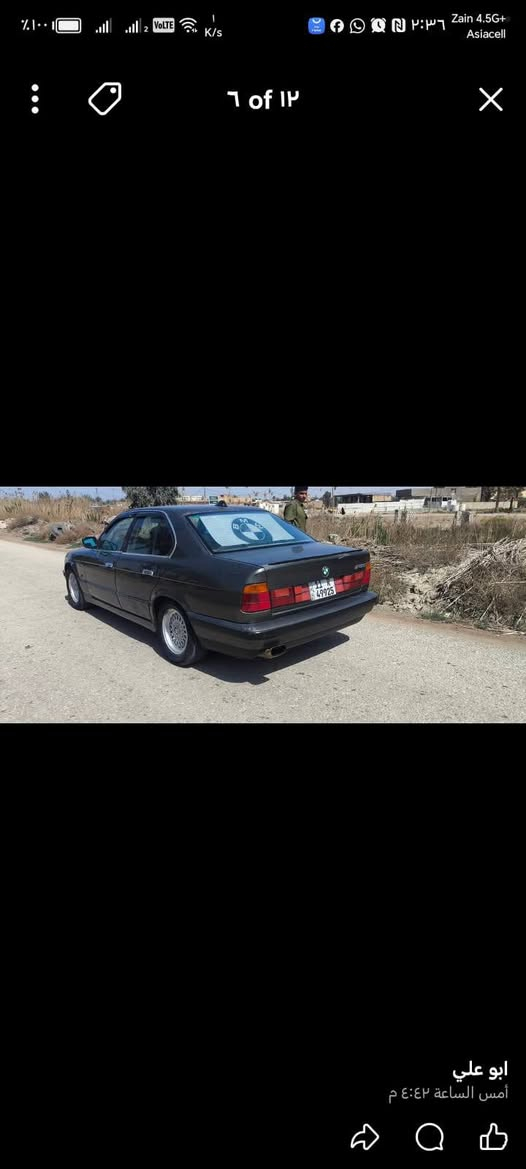 السلام عليكم ورحمة الله
للبيع Bmw الحجم 525 سيارة جاهزة من صدر خلفي امامي جديد غرفتهه نظيفة تخم تايرات جدد كهربائيات شغاله موديل 90وارد ياباني السعر 58وبيها مجال مكاني  سدة الهنديه
للاستفسار التواصل ع الرقم ***********
