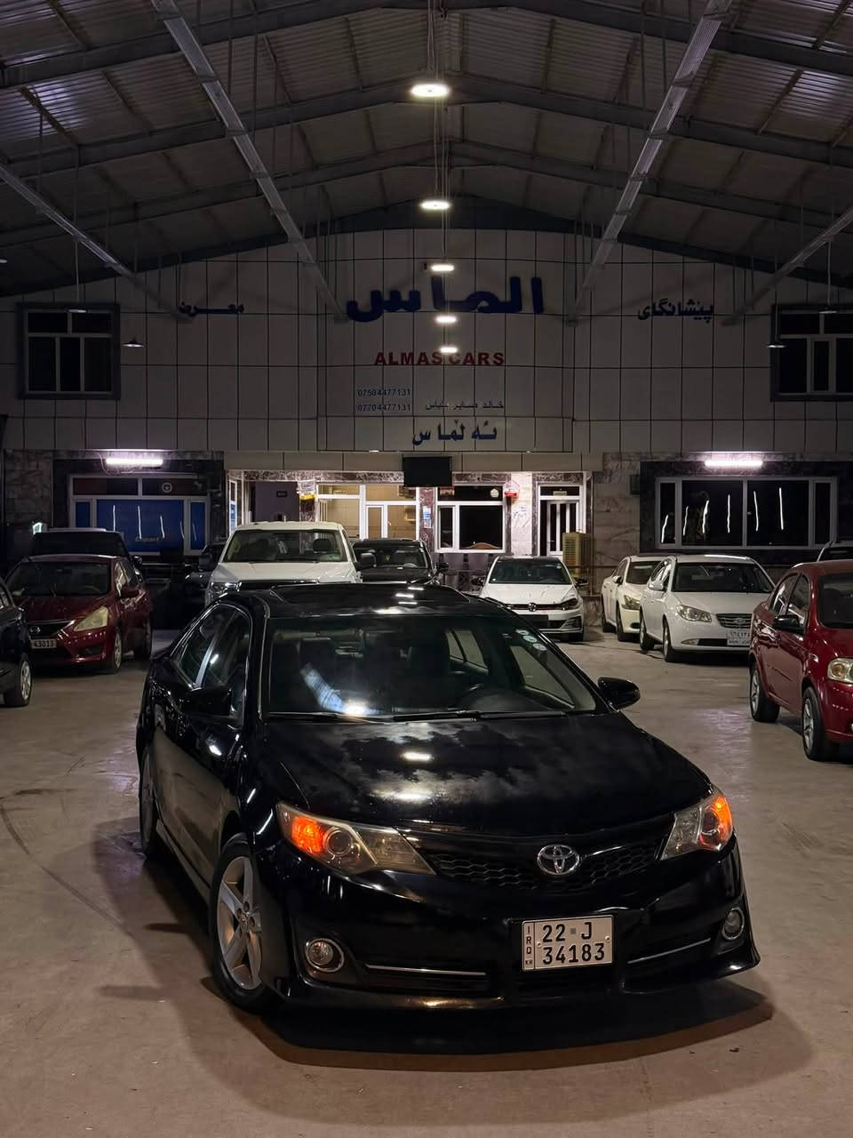 Toyota Camry
مۆدێل:2012
مواسەفات:SEسلایت
بۆیاخ: کلینەسەیارەکە

٢ ئیرباگ
شاشەگاورە
سوکان ڤۆلیۆم
سلایت
سەنەوی نوێ
بەناو کردن بە شەرت
گێرو مەکینە بە شەرت
ژمارەی تەلەفۆن:***********
