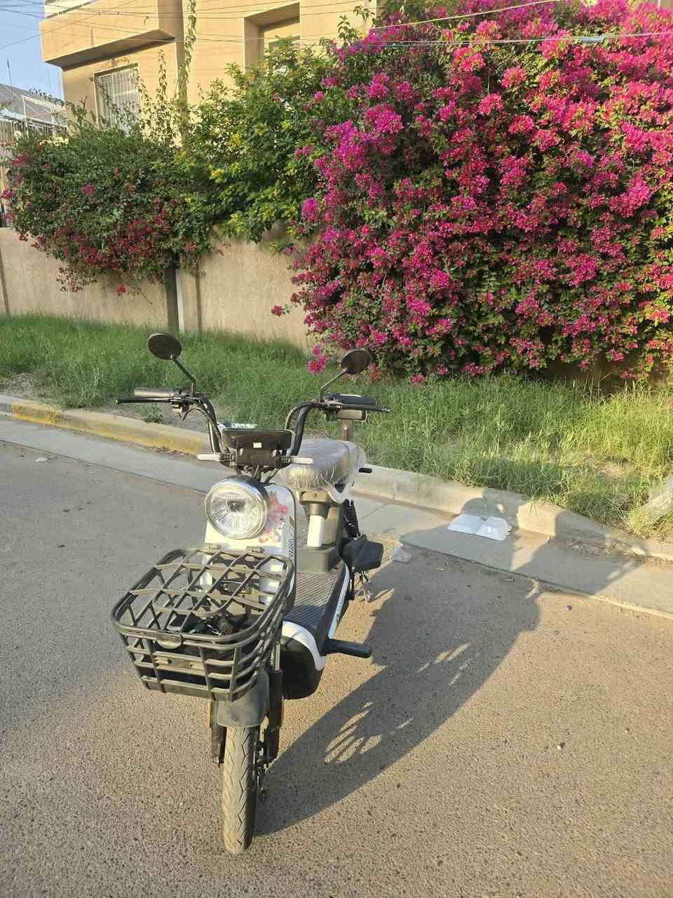 دراجة للبيع
السلام عليكم 
دراجه شحن للبيع نظافة فول محرك كهربائي (Hub Motor) 🏍
 اربع بطاريات بيها و 3 سرع حقيقيه وبيها كيرين 
🔋شاحنه اصليه
 دراجه كلش نظيفه مال بنيه مشتغله اقل الشهر كلشي شغال بيها نقصها بس بطاريات لان متروكه صار فتره
السعر ٣٠٠ وبيهه مجال بسيط للشراي
العنوان المنصور 
للاتصال وتساب 
***********

