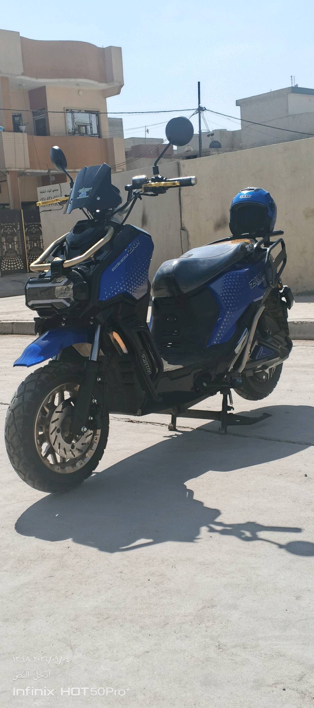 اباتشي جيل 5 ( 2026) 
 اللون الازرك وذهبي مميز
وبطارية العدد 6 كرافين 38 امبير مسطرة 
بريك رياضي دهن 
درع حماية كامل 
تاير جبلي 120 - 70 - 12 
شاشة ذكيه تقرء العطلات
ملف 3000

سرعه حقيقي 88 
دبل اشارة - نظام بك 
تمشيك 80 كيلو 
دبل سويتج وبصمة
ماخذه قسط
وابيعه نقد ماشيه فقط 1450 
السعر 1300 وقابل للتفاوض
ويرهم مراوس نزل لعندك ورزق على رب العالمين