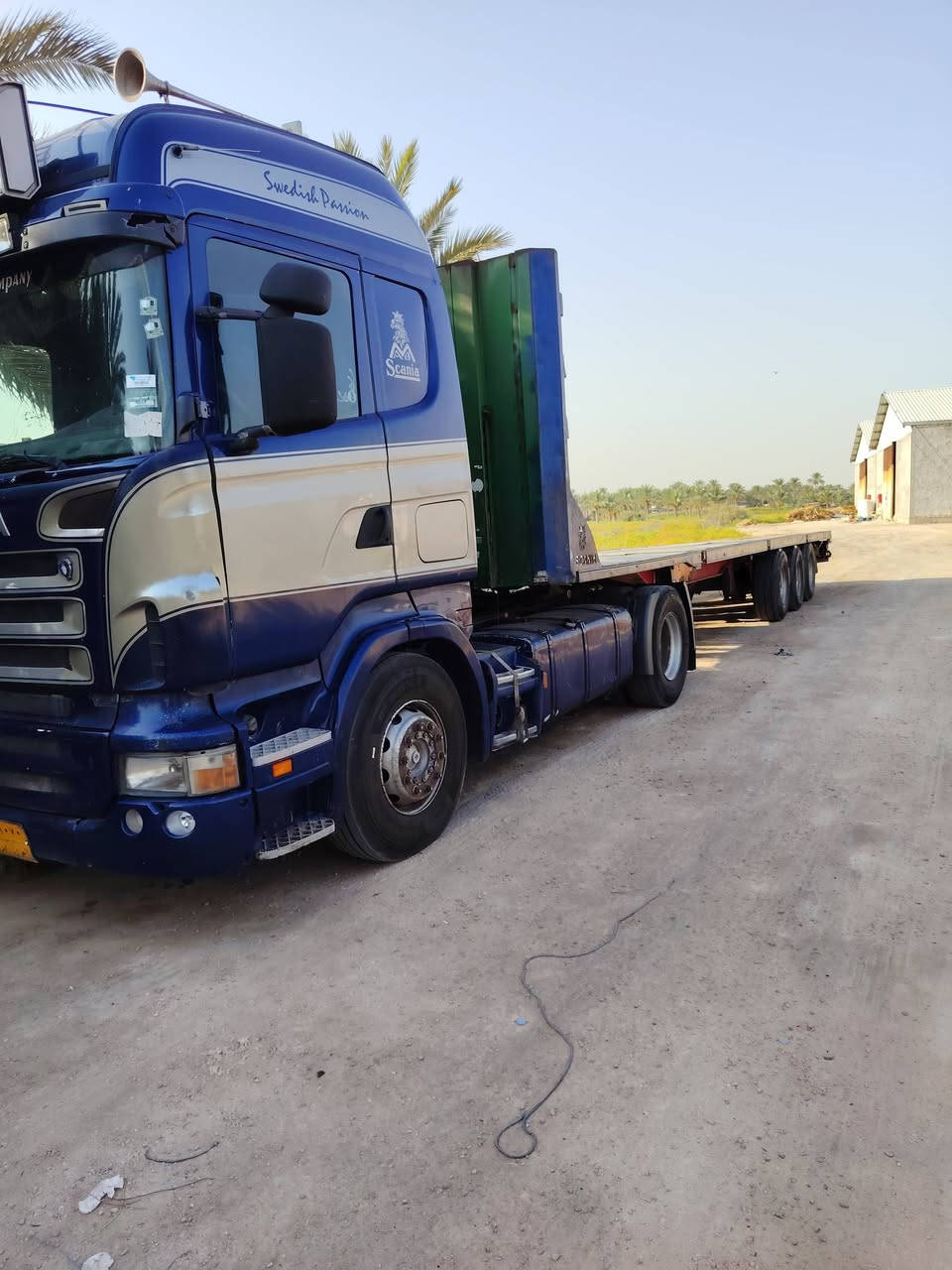 سكانيا ٢٠٠٧ فول مواصفات مربوطه فلات ٤ خطوط تك سوبر كير أوتوماتيك ثلاجه هاف ادبلو تخم تاير راس وعربانه عدا زوج بالراس عربانه أوربي دنكير ١٤ بيبي مربع تخم جوبلسات برميل تخم دسكات سنويه ساقطه مكاني بابل شرط التحويل
*********** السعر ٢٢٠
