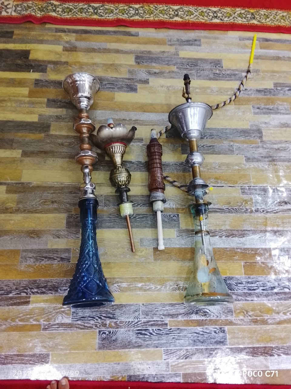السلام عليكم ورحمه الله وبركاته
عندي نراكيل للبيع بابليه و طه وخشب
السعر خاص والاستفسار الاتصال على رقم ***********

نص مكتوب في الصور:
- 20:47 2026/9/29
- POCO C71
- 2024.03.29 09:29 POCO C71