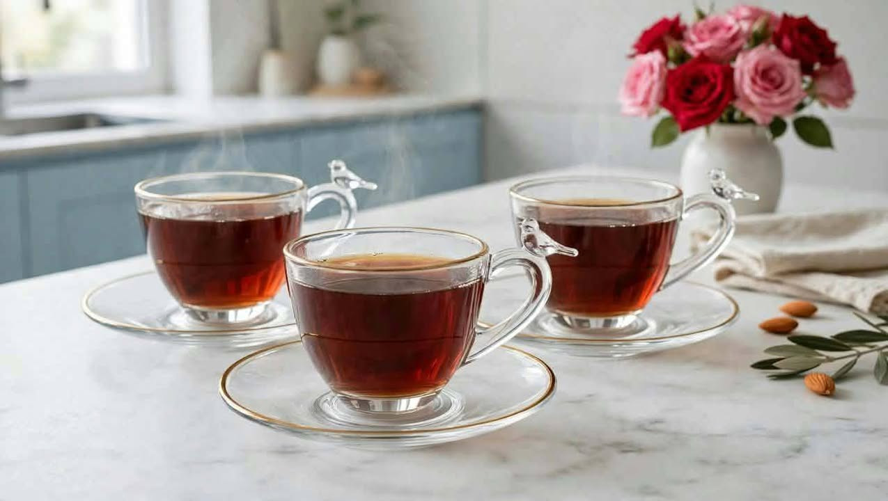 استكانات تخبل.. فخامة وذوق💕
حركة العصفور🐦 والحافة الذهب لمسة فنان مو صدفة😉
*سيتات  الفخامة - مو مجرد استكان، هذي قصة ذوق ✨*
زجاج نقي تخلي ضيافتك تبين غالية وراقية. شفاف،✨
 أنيق، ويعكس الضوء بطريقة تخلي الشاي وتقديمه أحلى😌
يخليج من تقدميه كلج نزاكةة وترتيب🤎
كل سيت وسعره🦋

متوفر لدى نسق سنتر✨ 💕
نرتب لك الجمال بتفاصيله 💯🦋

للطلب والاستفسار راسلونا على الخاص 

📍 الفرع الأول: كربلاء – طويريج – السوق الرئيسي – قرب مدرسة الخنساء.
📍 الفرع الثاني: بابل – المسيب – نهاية شارع البلدية – مجاور منفذ المسك.

نص مكتوب في الصور:
- سيت شاي العصفور سعر 17 الف
- كوب انيق 🧡
- سعر 10 الاف ☕
- سيت شاي تركي بسعر 7,500