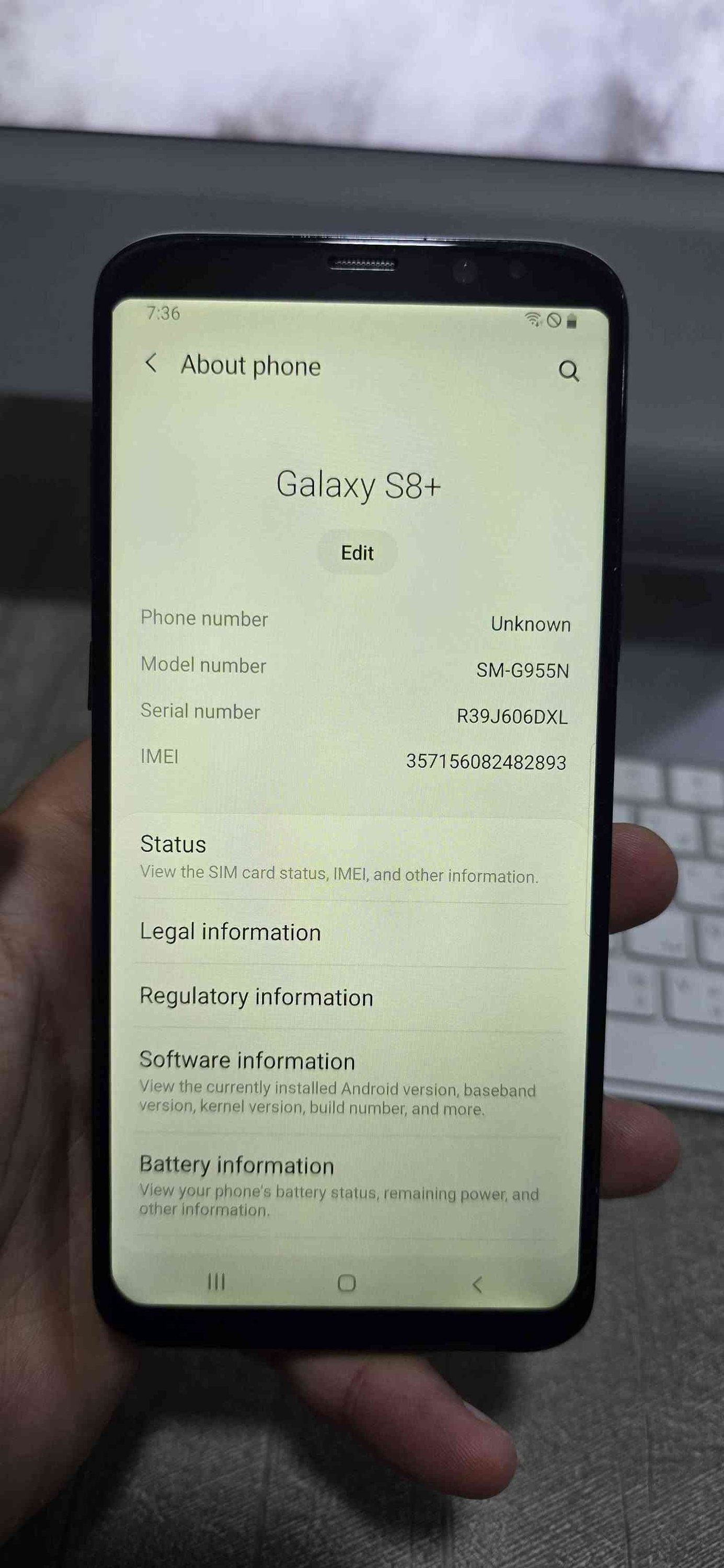 📱 Samsung Galaxy S8+ للبيع
جهاز أنيق بشاشة منحنية مميزة وأداء ممتاز، ويتميز بخيارات أمان متعددة تشمل بصمة العين + بصمة الإصبع + التعرف على الوجه 🔐
✨ أبرز المواصفات: • شاشة 6.2 إنش Super AMOLED بدقة Quad HD+
• ذاكرة RAM ‏4GB
• سعة تخزين 128GB مع دعم microSD
• كاميرا خلفية 12MP Dual Pixel مع OIS
• كاميرا أمامية 8MP Auto Focus
• بطارية 3500mAh
• شحن سريع + شحن لاسلكي ⚡
• مقاومة للماء والغبار IP68 💧
• USB Type-C + مدخل سماعة 3.5mm
• Bluetooth 5.0
• يدعم Samsung DeX
💰 السعر: 150 ألف دينار فقط
🚚 متوفر توصيل إلى جميع محافظات العراق
📞 للتواصل واتساب أو اتصال:
*********** بغداد, العراق
