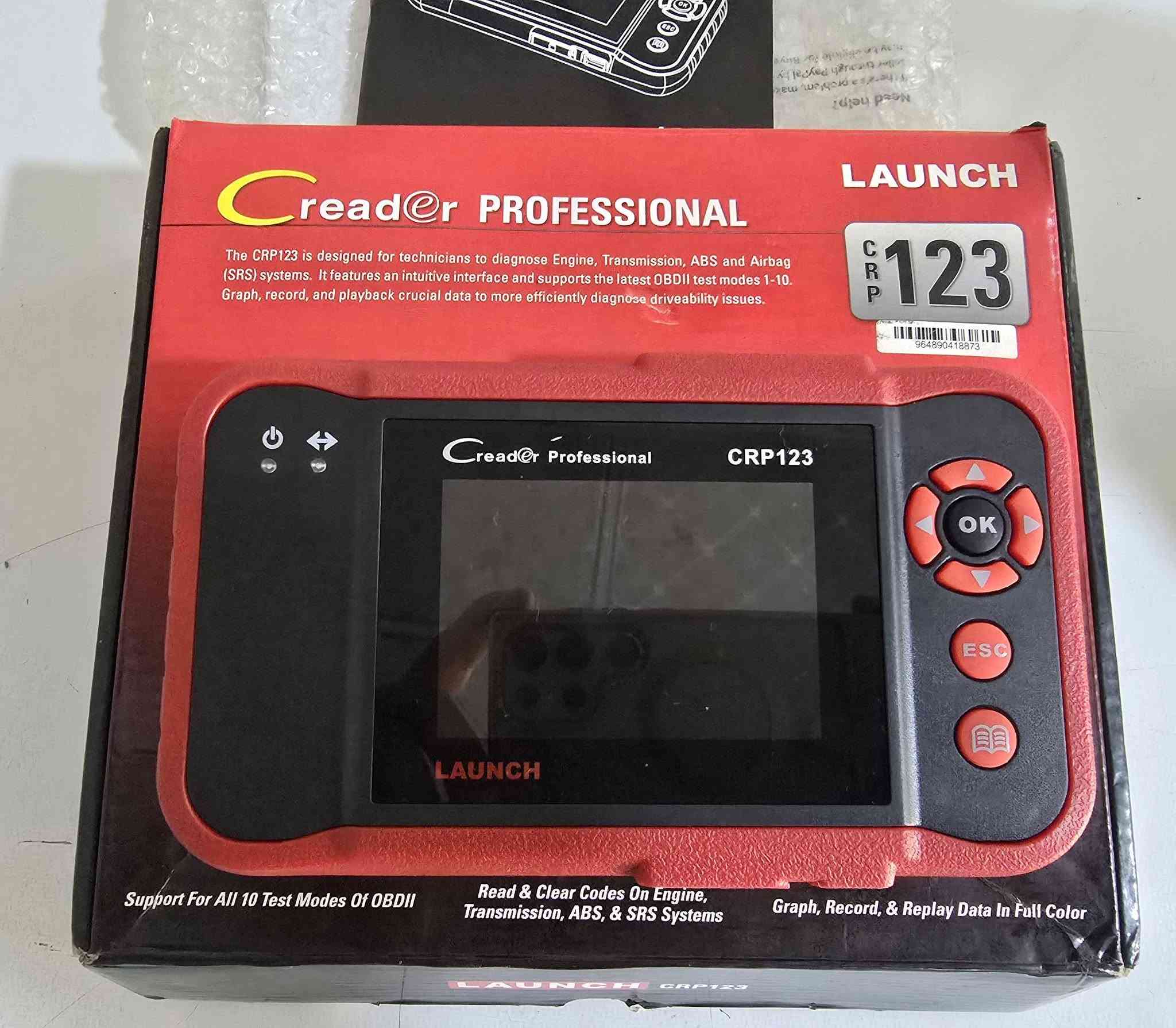 جهاز فحص الاحترافي  LAUNCH CRP123 جديد كامل ملحقات.
***********
