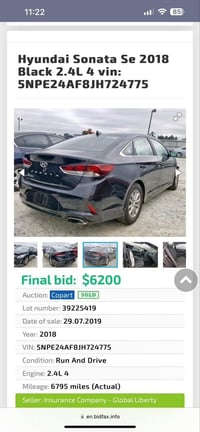 سوناتا ٢٠١٨ • وارد امريكي • رقم بابل