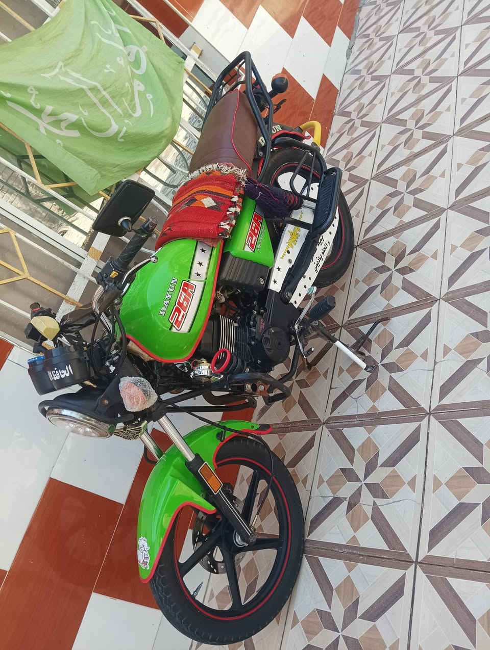 سلام عليكم دراجه دايون نفخ للبيع موديل 22 اوراق اصولي مكفول كفال عامه مكينه 200 سويچ سچينه نضافه 100% ما ناقصها اي شي السعر 1600 وبيها مجال مكاني بابل السياحي رقم الهاتف ***********
