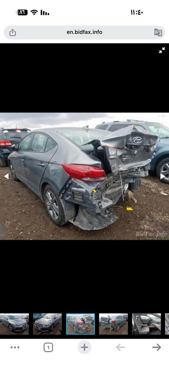 سلام عليكم النترا 18 وارد أميريكي صور الحادث موجود بالمنشور سيارة جاهزه عله آخر حبايه منضومة غاز هم بيها حداديه تخم تاير تبريد السياره نص فول معروضة ب 95 وبيها مجال عنوان الامين الثانية ***********

نص مكتوب في الصور:
- en.bidfax.info