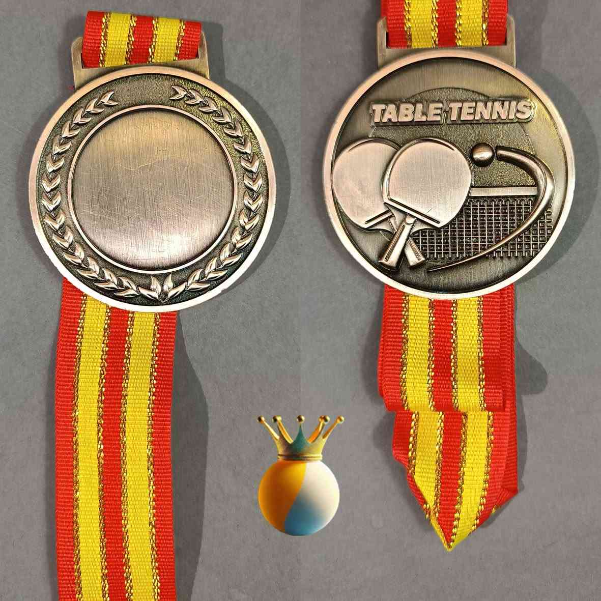 عزز فوزك بالوسام
اوسمة للفائزين بالبطولات
سعر القطعة 3,000 دينار #مملكة_كرة_الطاولة #learntabletennis #tabletennisdaily #tabletennis #كرة_المنضدة #كرة_الطاولة #pingpong

نص مكتوب في الصور:
- اللون الذهبي| وزن الميدالية 86 غرام
- اللون الفضي | وزن الميدالية 86 غرام
- اللون البرونزي | وزن الميدالية 86 غرام
- 49 cm 42 mm 65 mm 65 mm طول الشريط جبهة الميدالية ظهر الميدالية جاهزة لتضيف اسمك او تاريخ مميز خلي إنجازك يلمع مثل الذهب تصميم أنيق مخصص لكرة الطاولة