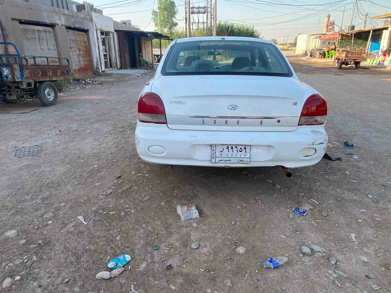 سياره سوناته ١٩٩٩ نضيفه خير من الله تخم تاير باتري جديد  كير مكينه نضاف السنويه صاقطه صار شكم شهر تحويل شوكت ماتريد السعر ٣٥ ***********
