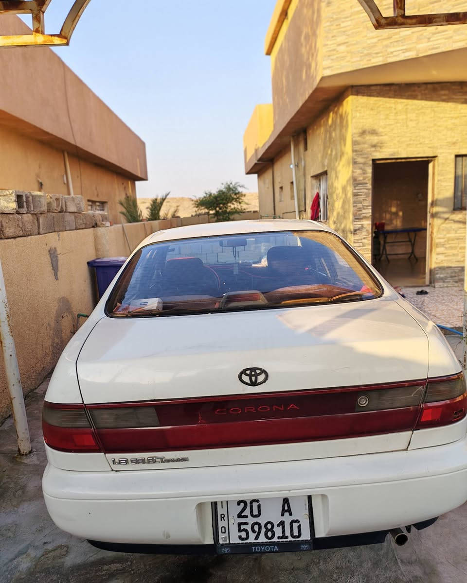 كرونا نفخ فرخ بطة
موديل 93
كير محرك شرط
مكفولة من كص ونقل جثة
بدون صبغ واخياس فقط رش جامرلق امامي جهة السائق
رقم انكليزي ديالى بسمي سنوية تنتهي بشهر 11
نقص تبريد فقط كمبريسر وغاز
تدفئة شغالة
صدر امامي وخلفي خير من الله
 فقط تايرات خلفية تعبانة
لايت زنون عالي وناصي
كهربائيات شغالة 
 السعر 53 وبيها مجال
عنوان ديالى المقدادية 
للاستفسار الاتصال على الرقم
***********
