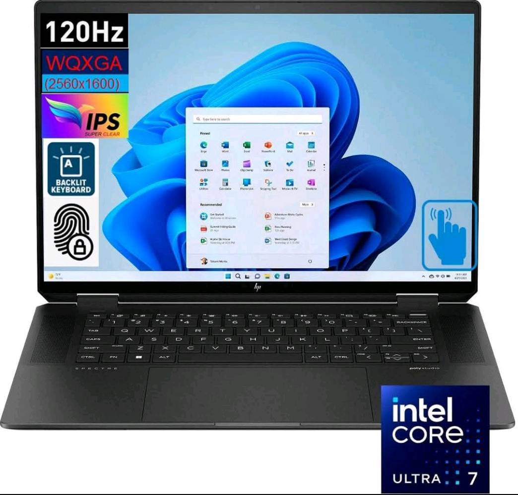 💻 HP SPECTRE  ✨

جهاز راقي بمواصفات قوية وشاشة تخبل 😍

🔄 قلاب 360° + شاشة لمس Touch
🔹 المعالج: Intel Core Ultra 7 155H ⚡
🔹 الرام: 16GB 🚀
🔹 التخزين: 1TB SSD ⚡
🔹 الشاشة: 16 إنج QHD Touch 🖥️✨
🔹 النظام: Windows 11
🔹 كرت الشاشة: Intel Iris Graphics
🔹 الفئة: Spectre — تصميم أنيق وفخم وجودة عالية 💎

⭐ ليش تختاره؟
✅ شاشة QHD لمس بتفاصيل وألوان رائعة
✅ سرعة عالية بفضل الـ SSD
✅ رام 16GB لتعدد المهام
✅ معالج Ultra 7 قوي وسريع
✅ مناسب للدراسة، العمل، التصميم، البرمجة والاستخدام اليومي
🔥 إذا تريد جهاز شكله فخم وأداؤه قوي… الـ SPECTRE خيار يستاهل!

📞 للاستفسار والطلب:
*********** 📲