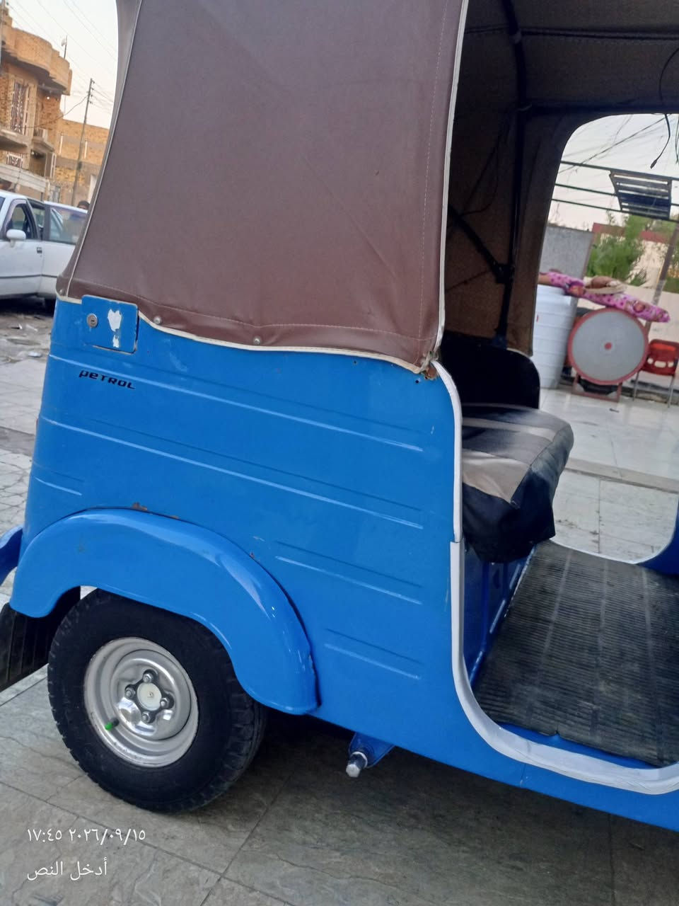 سلام عليكم تكتك للبيع موديل 20شهر 12رقم وسنويه كشره كفاله مكينه ناعمه وحلوه تراي يخبل تكتك نضيفه تخم تأير جاهزه مال جناي شراي اتصل وتدلل مكاني مجر ***********     او.     ***********

نص مكتوب في الصور:
- ١٧:٤٤ ٢٠٢٦/٠٩/١٥ أدخل النص
- ١٧:٤٤ ٢٠٢٦/٠٩/١٥
- أدخل النص
- ١٧:٤٥ ٢٠٢٦/٠٩/١٥ أدخل النص